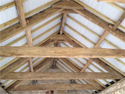 Oak Beams in situ Barn Conversion